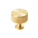 Carlisle Brass Knurled Cabinet Radio Knob - Satin Brass
