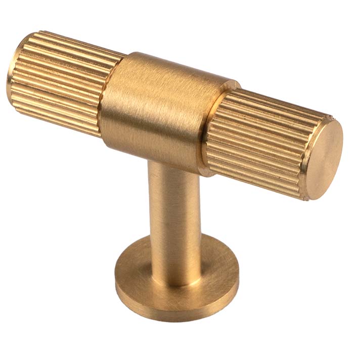 ftd711sb.jpg Carlisle Brass Lines Cabinet T-Bar Knob - Satin Brass - Image 1