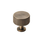 Carlisle Brass Lines Cabinet Radio Knob - Antique Brass