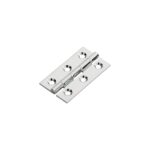 Carlisle Brass 50 x 28 x 1.5mm Cabinet Hinge C/W Screws (Pair) - Polished Chrome
