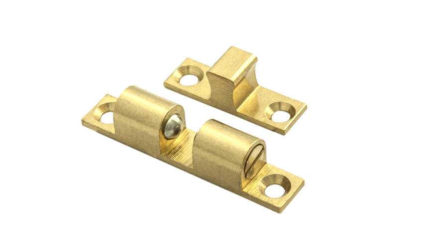 ftd815ascol.jpg Carlisle Brass Double Ball Catch 43 x 8mm - Self Colour - Image 1