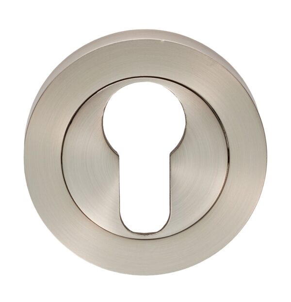 Carlisle Brass Escutcheon - Euro Profile on Concealed Fix Round Rose - Satin Nickel