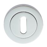 Carlisle Brass Escutcheon - Lock Profile on Concealed Fix Round Rose - Polished Chrome