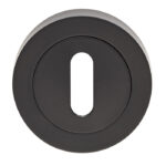 Carlisle Brass Escutcheon - Lock Profile on Concealed Fix Round Rose - Matt Black