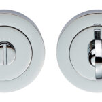 Carlisle Brass Turn & Release - 5mm Spindle - Screw-on Round Rose - Polished Chrome