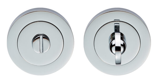 Carlisle Brass Turn & Release - 5mm Spindle - Screw-on Round Rose - Polished Chrome