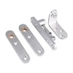 Eurospec Thrust Bearing Standard Pivot Set C/W Screws - Radius - Satin Stainless Steel