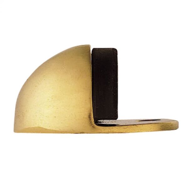 Carlisle Brass Floor Mounted Oval Doorstop - Polished Brass