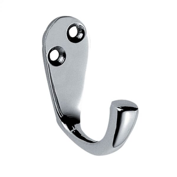 Carlisle Brass Victorian Single Robe Hook - Polished Chrome