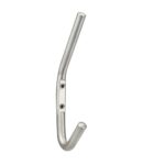 Eurospec Hat & Coat Hook - 145 x 10mm - Face Fix - Satin Stainless Steel