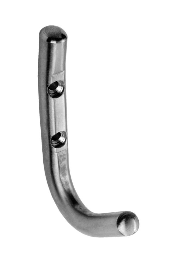 Eurospec Coat Hook - 93 x 10mm - Face Fix - Satin Stainless Steel