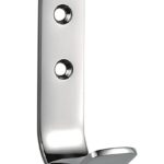 Eurospec Coat Hook - 80 x 20mm - Face Fix - Satin Stainless Steel