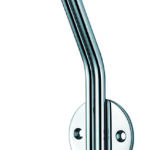 Eurospec Double Hat & Coat Hook - 182mm - Face Fix - Bright Stainless Steel