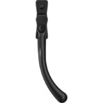 Mila Heritage Pear Drop Casement Handle - Matt Black, 40mm Pin, R/H