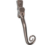 Mila Heritage Monkey Tail Casement Handle - Pewter Patina, 40mm Pin, L/H