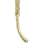 Mila Heritage Pear Drop Casement Handle - Polished Gold, 40mm Pin, L/H