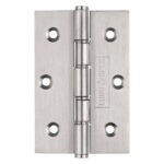 Eurospec 76 x 51 x 1.5mm Washered Butt Hinge C/W Screws (Pair) - Satin Stainless Steel