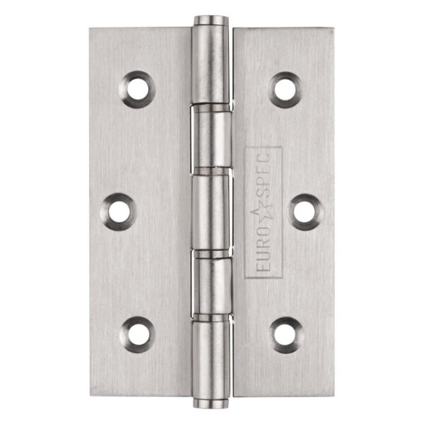 Eurospec 76 x 51 x 1.5mm Washered Butt Hinge C/W Screws (Pair) - Satin Stainless Steel