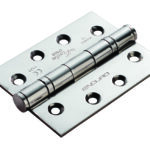 Eurospec 102 x 76 x 3mm Ball Bearing Hinge Grade 13 C/W Screws (3 Pack) - Bright Stainless Steel