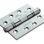 Eurospec 102 x 76 x 3mm Ball Bearing Hinge Grade 13 C/W Screws (3 Pack) - Satin Stainless Steel