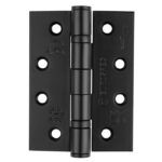 Eurospec 102 x 76 x 3mm Ball Bearing Hinge Grade 13 C/W Screws (Pair) - Matt Black
