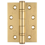 Eurospec 102 x 76 x 3mm Ball Bearing Hinge Grade 13 C/W Screws (Pair) - Satin Brass