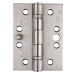Eurospec 102 x 76 x 3mm Dog Bolt Ball Bearing Hinge Grade 13 C/W Screws (Pair) - Satin Stainless Steel
