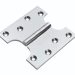 Eurospec 102 x 102 x 4mm Parliament Hinge C/W Screws (Pair) - Polished Chrome