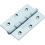 Eurospec 76 x 51 x 1.5mm Washered Butt Hinge C/W Screws (Pair) - Bright Stainless Steel