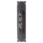 Carlisle Brass Barley Twist Pull Handle on Backplate - Black Antique
