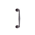 Carlisle Brass Offset Pull Handle on Rose - Black Antique