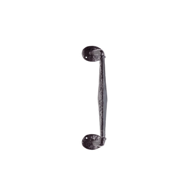 Carlisle Brass Offset Pull Handle on Rose - Black Antique