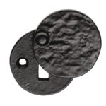 Carlisle Brass Escutcheon - Lock Profile Round Cover Face Fix - Black Antique