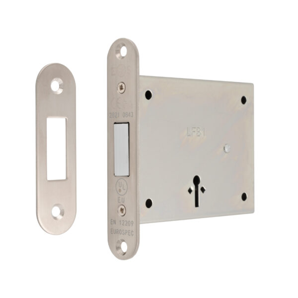 Eurospec 102mm Fb1 Deadlock - Radius - Satin Stainless Steel