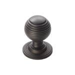 Carlisle Brass Queen Anne Knob 28mm - Matt Black