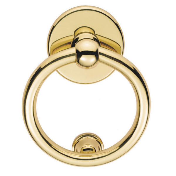 Carlisle Brass Victorian - Ring Door Knocker - Polished Brass