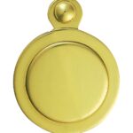 Carlisle Brass Escutcheon - Lock Profile Victorian Round Cover Face Fix - Polished Brass