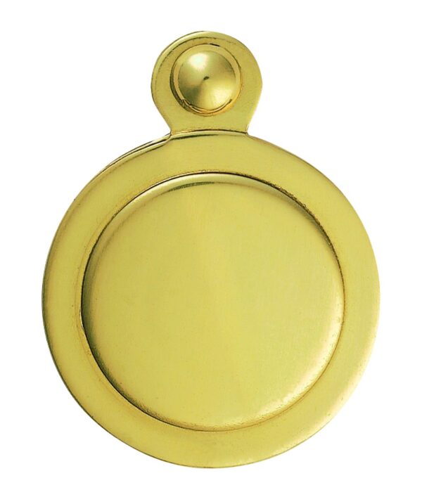 Carlisle Brass Escutcheon - Lock Profile Victorian Round Cover Face Fix - Polished Brass