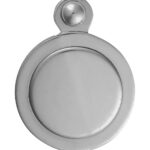 Carlisle Brass Escutcheon - Lock Profile Victorian Round Cover Face Fix - Polished Chrome