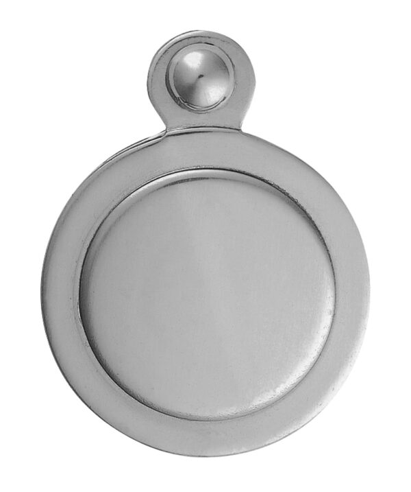 Carlisle Brass Escutcheon - Lock Profile Victorian Round Cover Face Fix - Polished Chrome