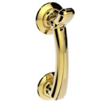 Carlisle Brass Door Knocker on Rose Polished Brass