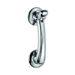 Carlisle Brass Door Knocker on Rose Chrome Plate - Polished Chrome