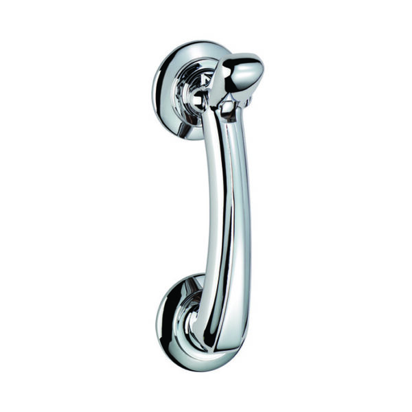 Carlisle Brass Door Knocker on Rose Chrome Plate - Polished Chrome