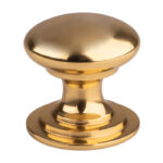 Carlisle Brass Victorian Cupboard Knob (One Piece) 42mm - Polished Brass