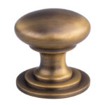 Carlisle Brass Victorian Cupboard Knob (One Piece) 25mm - Antique Brass