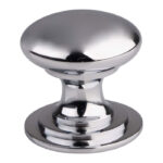 Carlisle Brass Victorian Cupboard Knob (One Piece) 42mm - Polished Chrome