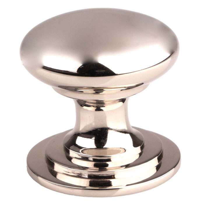 m47dpn_3.jpg Carlisle Brass Victorian Cupboard Knob (One Piece) 42mm - Polished Nickel - Image 1