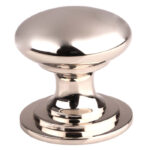 Carlisle Brass Victorian Cupboard Knob (One Piece) 50mm - Polished Nickel