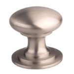 Carlisle Brass Victorian Cupboard Knob (One Piece) 38mm - Stainless Steel Effect