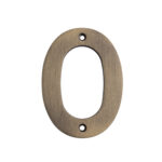 Eurospec 100 x 72 x 5mm - Number 0 - Face Fix - Antique Brass